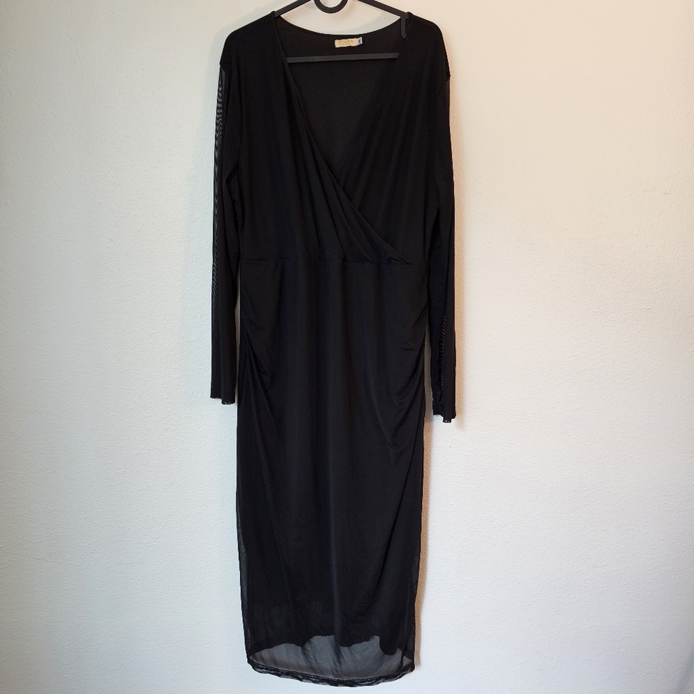 Elegant Black Sheer Dress